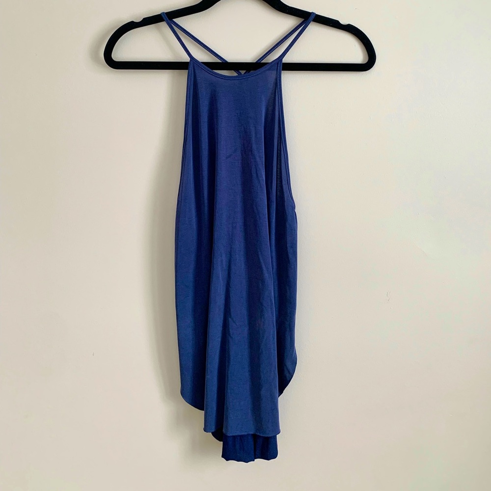 Blue Racerback “Chico” Tunic in Size Small